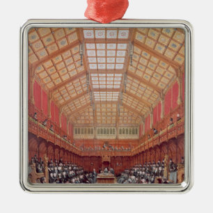 Ornement Carré Argenté Intérieur de la Chambre des communes