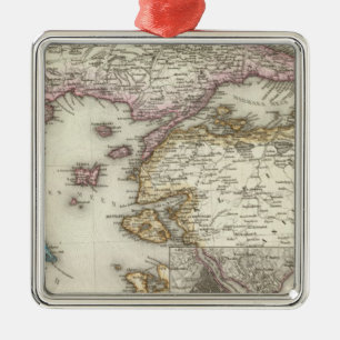 Ornement Carré Argenté Istanbul, Turquie