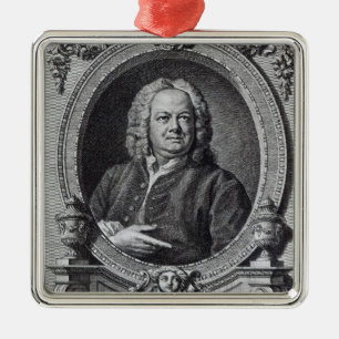 Ornement Carré Argenté James Gibbs, gravé par le baron de Bernard, 1747