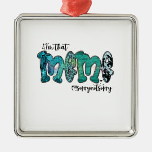 Ornement Carré Argenté Je Suis Ce Mème