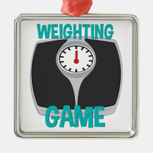 Ornement Carré Argenté Jeu de pondération