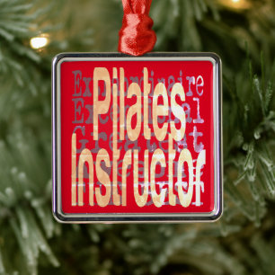Ornement Carré Argenté Jeu d'instructeurs de Pilate