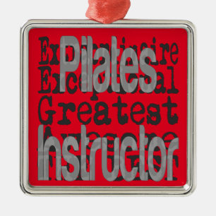 Ornement Carré Argenté Jeu d'instructeurs de Pilate