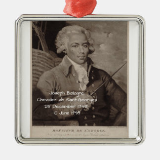 Ornement Carré Argenté Joseph Bologne Chevalier de Saint-Georges