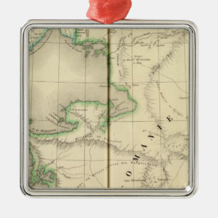 Ornement Carré Argenté Kazakhstan, l'Ouzbékistan