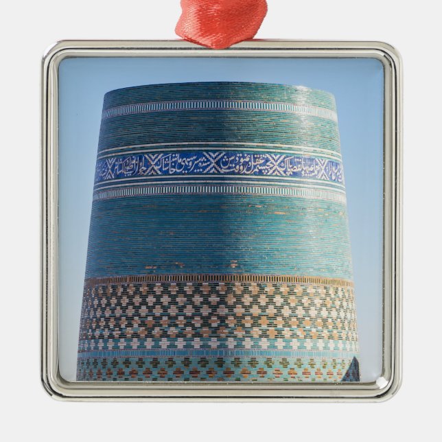 Ornement Carré Argenté Khiva, Ouzbékistan - Minaret mineure de Kalta (Devant)