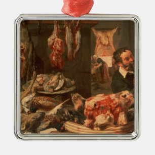 Ornement Carré Argenté La boucherie
