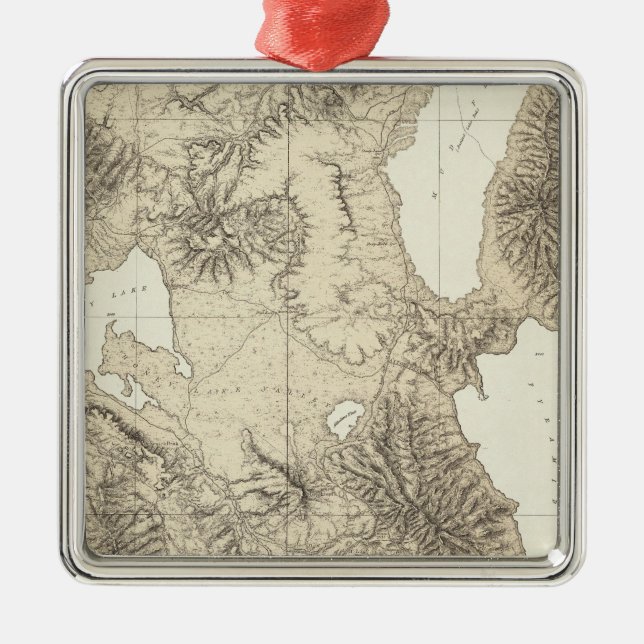 Ornement Carré Argenté La Californie et le Nevada 10 (Devant)