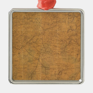 Ornement Carré Argenté La carte officielle de Lloyd de l'état du