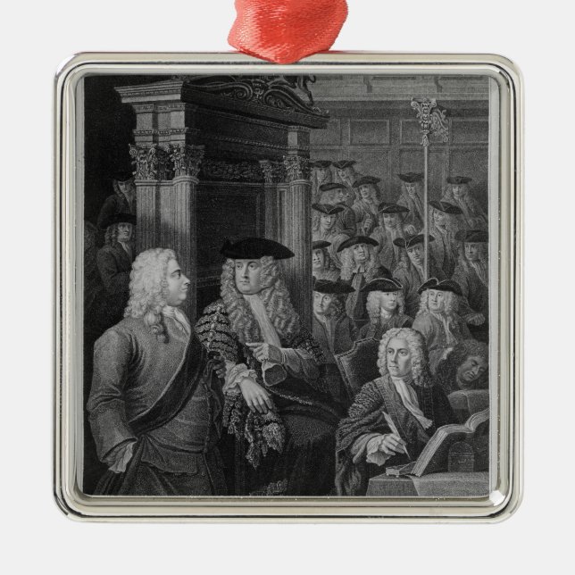 Ornement Carré Argenté La Chambre des communes dans Walpole (Devant)