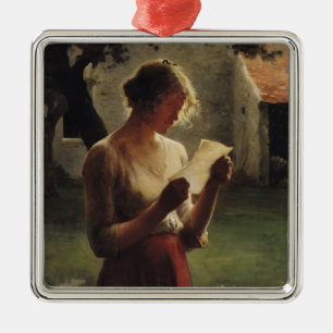 Ornement Carré Argenté La lettre