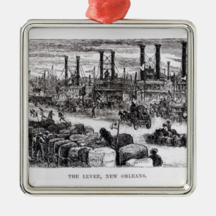 Ornement Carré Argenté La levée, la Nouvelle-Orléans