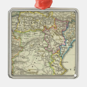 Ornement Carré Argenté La péninsule ibérienne à leur église