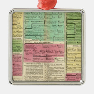 Ornement Carré Argenté La Pologne, la Bohême, et la Hongrie