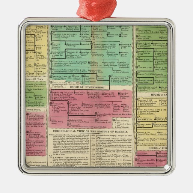 Ornement Carré Argenté La Pologne, la Bohême, et la Hongrie (Devant)