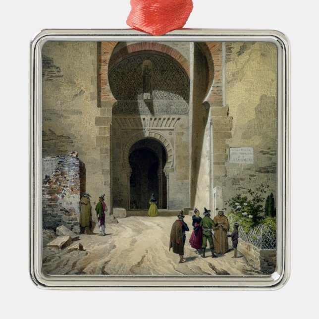 Ornement Carré Argenté La porte de la justice, entrée vers Alhambra, Gra (Devant)