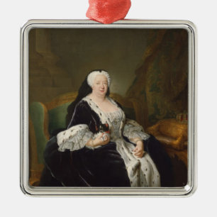 Ornement Carré Argenté La Reine Sophia Dorothea de Hannovre