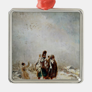 Ornement Carré Argenté La retraite de Russie