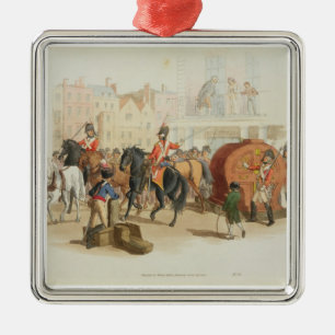Ornement Carré Argenté La roue de loterie, gravée par l'artiste, 1805 (a