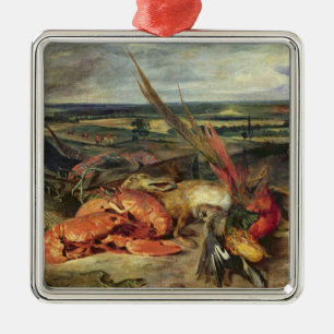 Ornement Carré Argenté La vie toujours avec des homards, 1826-27