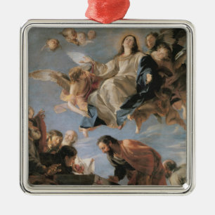 Ornement Carré Argenté L'acceptation de la Vierge, 1673 (huile sur la