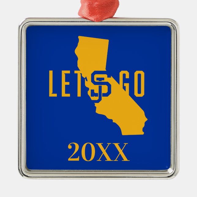 Ornement Carré Argenté laisse aller SJ (Devant)