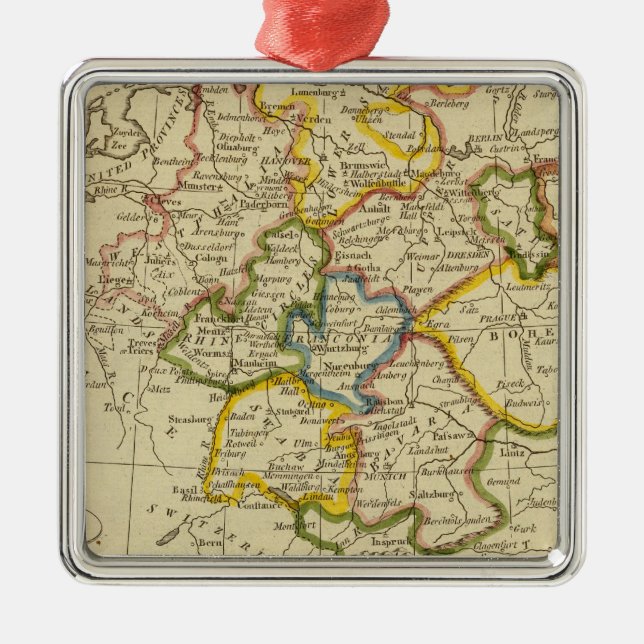 Ornement Carré Argenté L'Allemagne 3 (Devant)