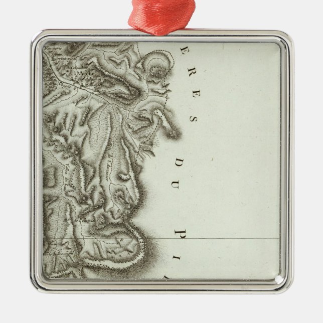 Ornement Carré Argenté Larche (Devant)