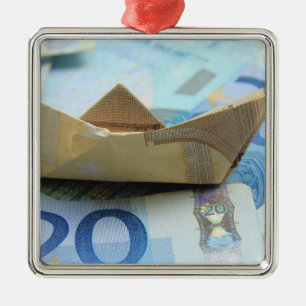 Ornement Carré Argenté L'argent pousse dans les arbres !