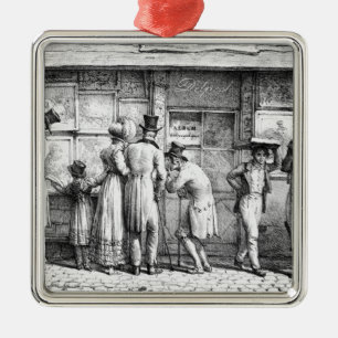 Ornement Carré Argenté L'atelier d'impression lithographique de Delpech,