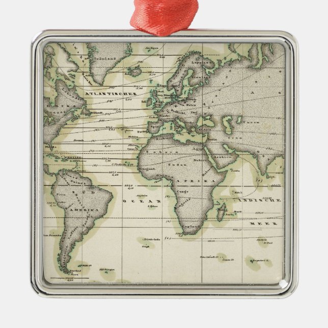 Ornement Carré Argenté Le baromètre moyen (Devant)