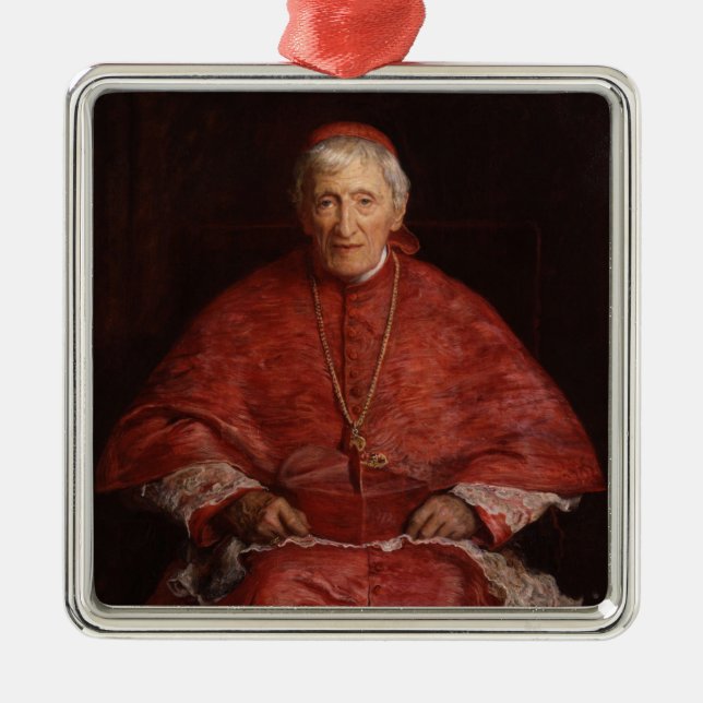 Ornement Carré Argenté Le cardinal John Henry Newman (Devant)