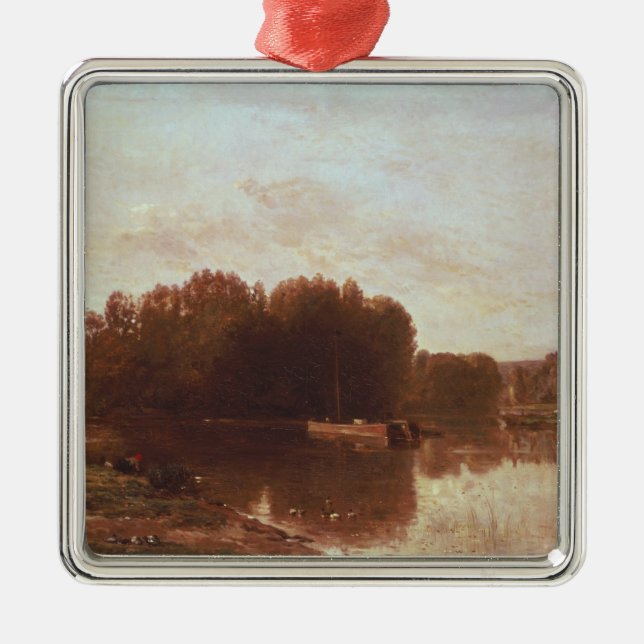 Ornement Carré Argenté Le confluent (Devant)