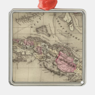 Ornement Carré Argenté Le Cuba