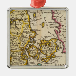 Ornement Carré Argenté Le Danemark