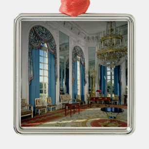 Ornement Carré Argenté Le DES Glaces (la salle de salon des miroirs) dans