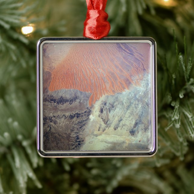 Ornement Carré Argenté Le Désert Du Sahara En Algérie, Afrique Du Nord. (Arbre)