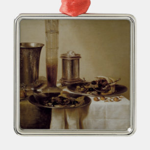 Ornement Carré Argenté Le dessert, 1637