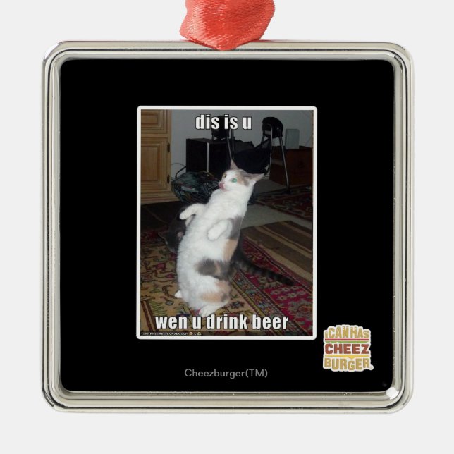 Ornement Carré Argenté le DIS est u (Devant)