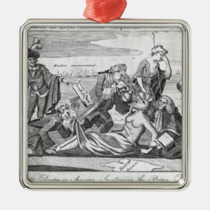 Ornement Carré Argenté Le docteur capable, ou ingestion de l'Amérique