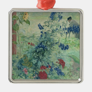 Ornement Carré Argenté Le grand-père