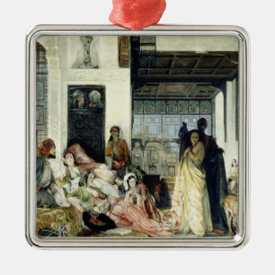 Ornement Carré Argenté Le harem