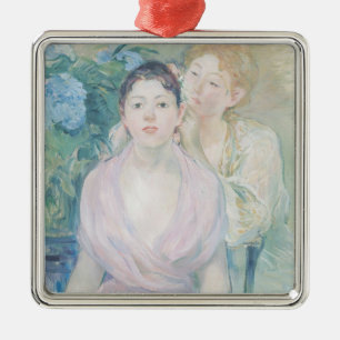 Ornement Carré Argenté Le Hortensia, ou les deux soeurs, 1894