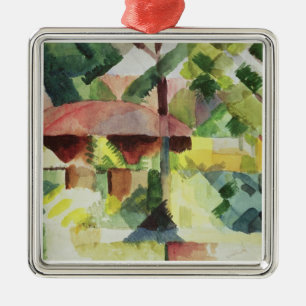 Ornement Carré Argenté Le jardin, 1914 (la semaine sur le papier)