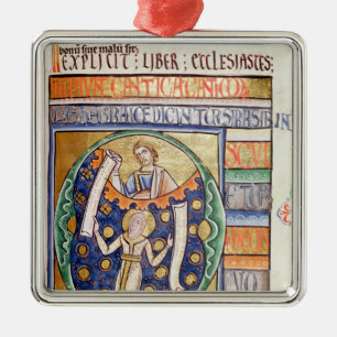 Ornement Carré Argenté Le livre d'Ecclesiastes