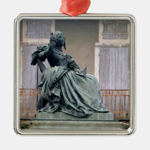 Ornement Carré Argenté Le marquis de Sevigne (1626-1696) 1857-59 (bronz