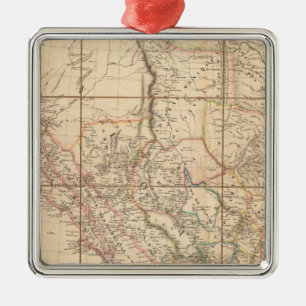 Ornement Carré Argenté Le Mexique 11