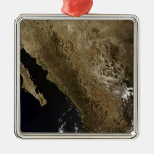 Ornement Carré Argenté Le Mexique du nord