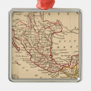 Ornement Carré Argenté Le Mexique, Guatemala