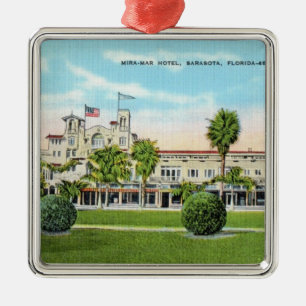 Ornement Carré Argenté Le Mira-Mar Hotel Sarasota Mug